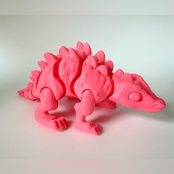 3D Printed Articulated Pink Dinosaur Toy – Flexible & Fun - Picture 6 of 14